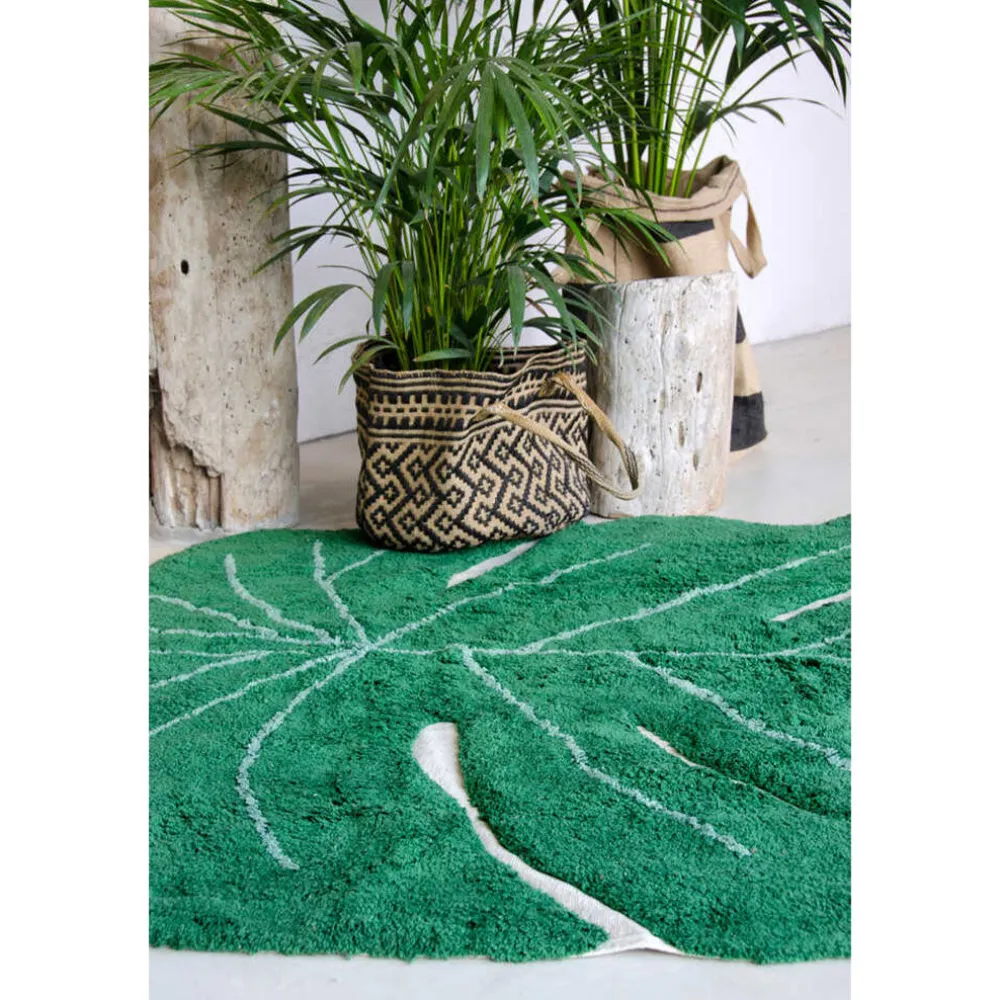 Monstera Leaf Washable Rug