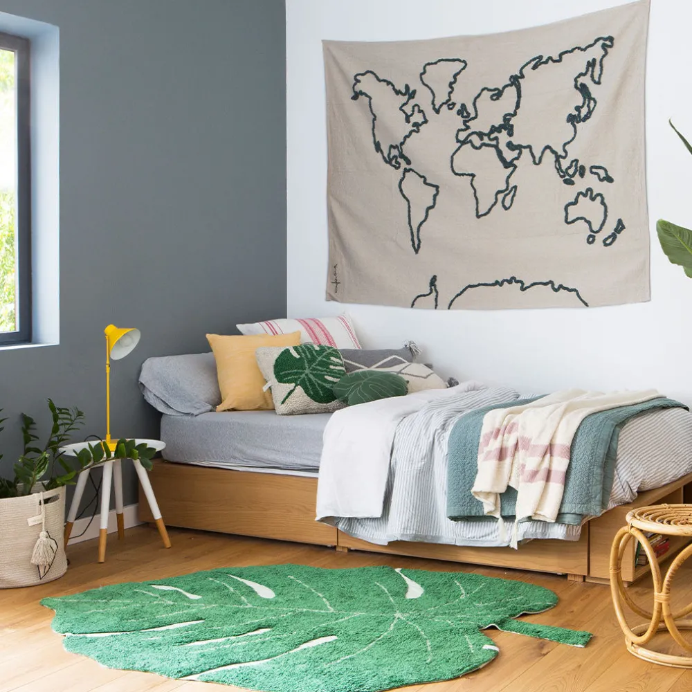 Monstera Leaf Washable Rug