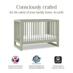 Nantucket 3-in-1 Convertible Crib With Toddler Bed Conversion Kit