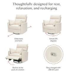 Nori Electronic Recliner and Swivel Glider with USB port