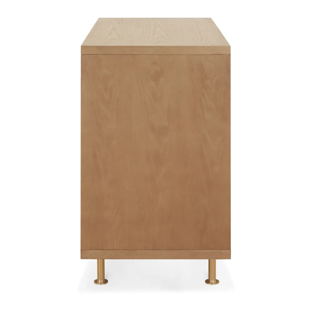 Novella 6 Drawer Dresser in Stained Ash and Ivory