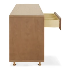 Novella 6 Drawer Dresser in Stained Ash and Ivory