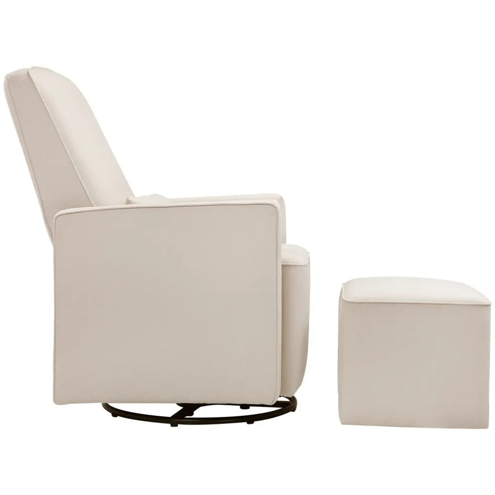 Olive Glider With Ottoman
