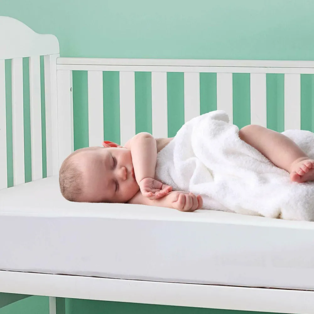 Organic Cotton Jersey Crib Mattress Protector Pad