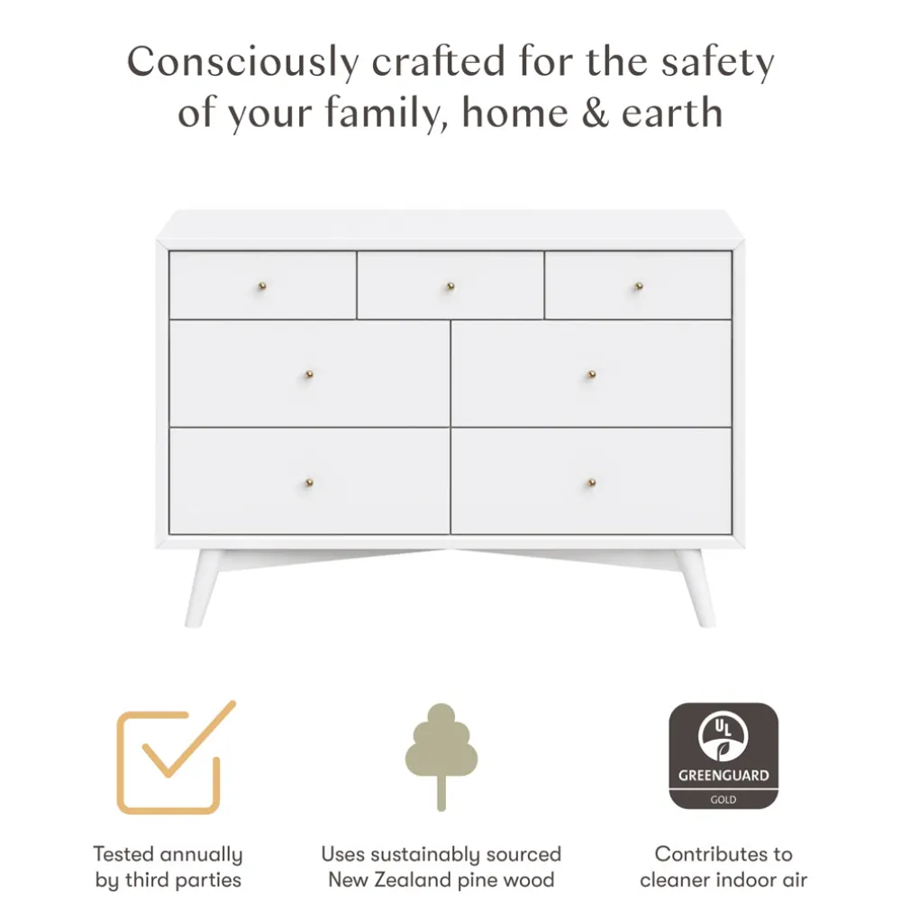 Palma 7-Drawer Assembled Double Dresser