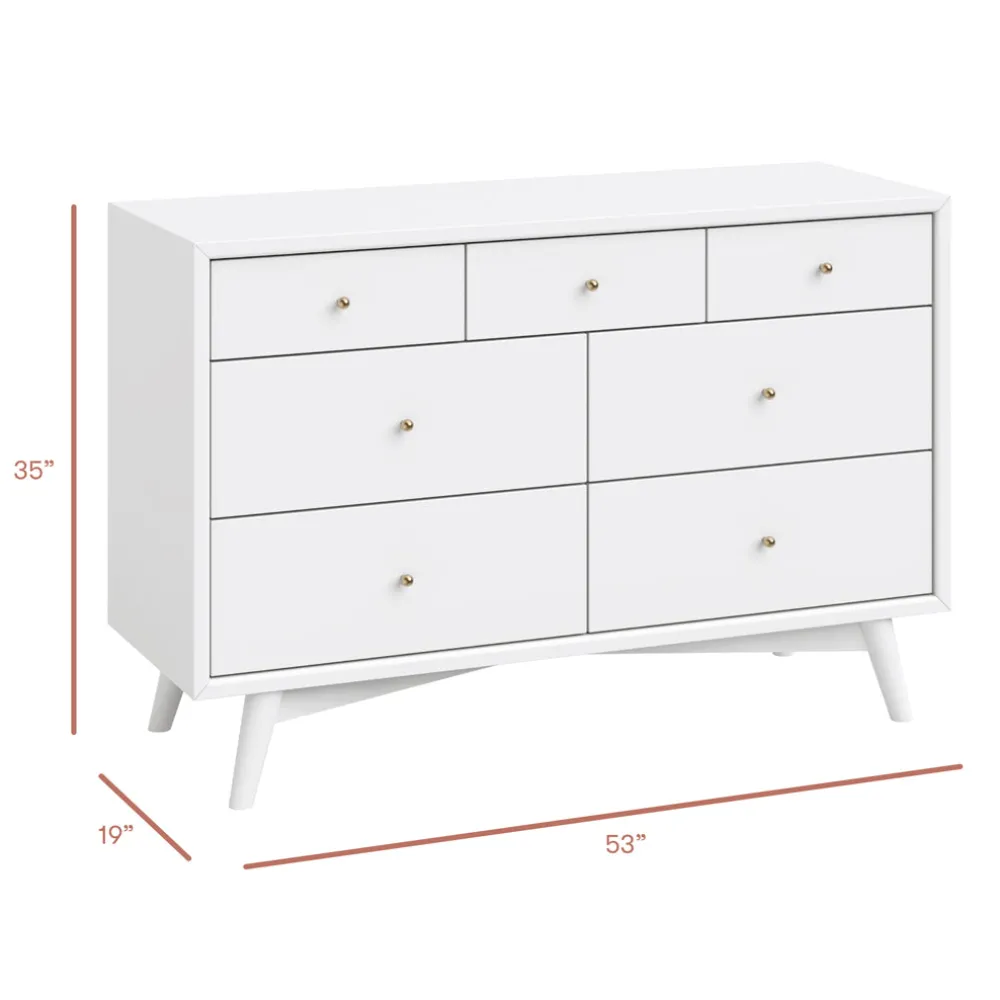 Palma 7-Drawer Assembled Double Dresser