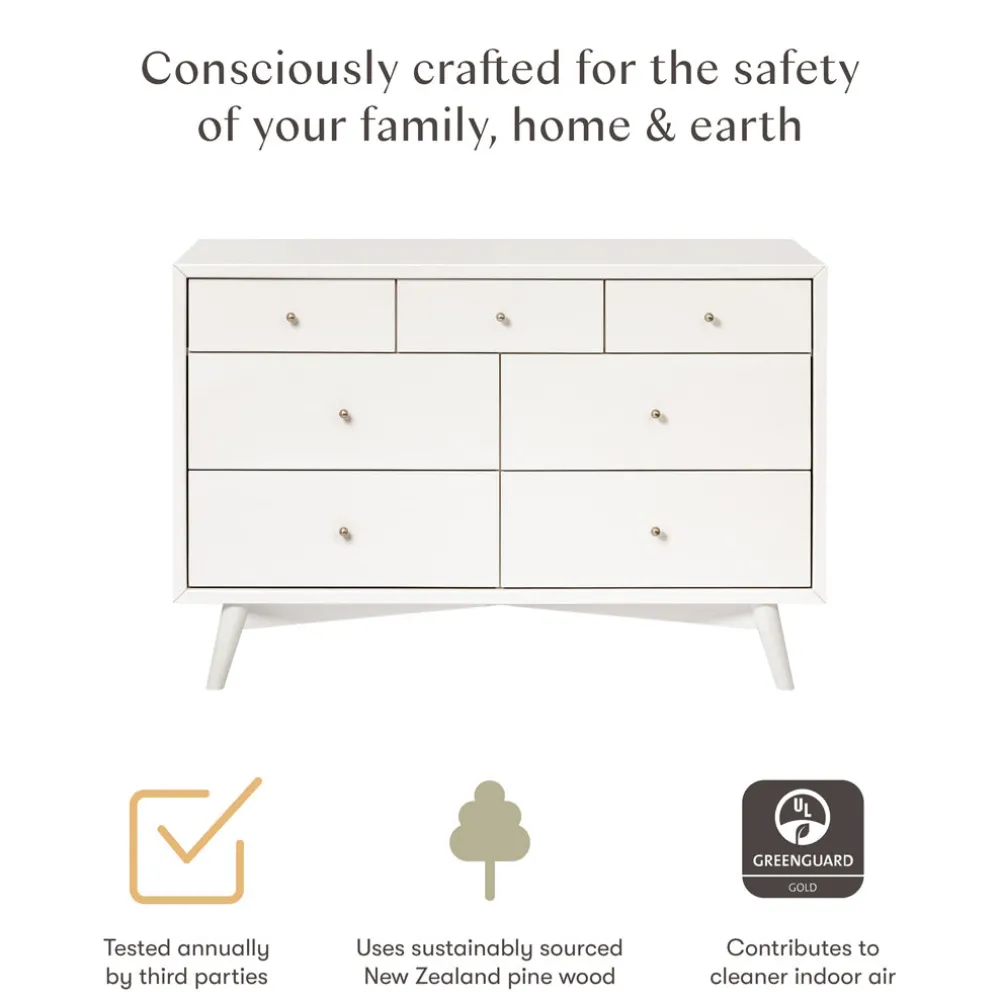Palma 7-Drawer Assembled Double Dresser