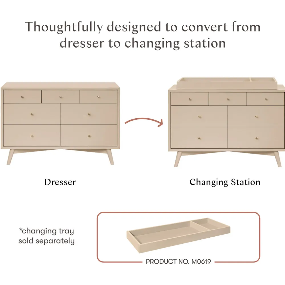 Palma 7-Drawer Assembled Double Dresser