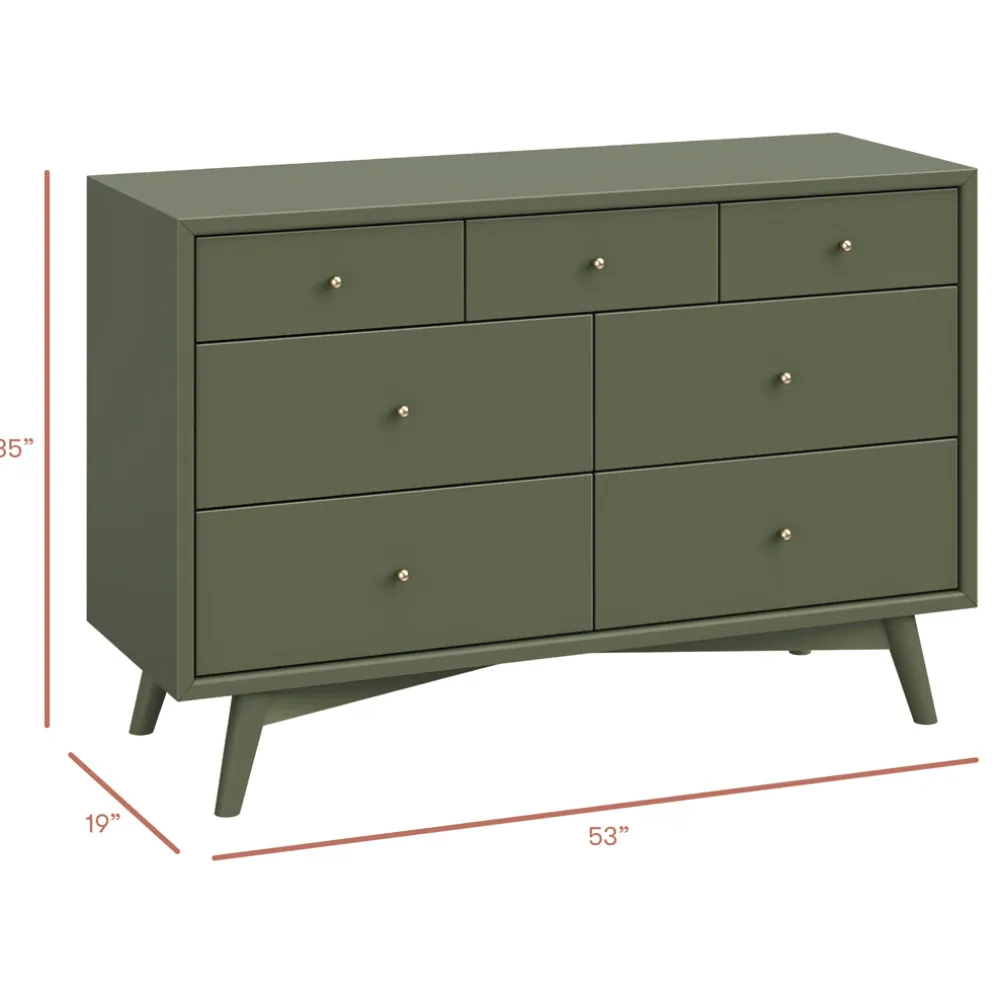 Palma 7-Drawer Assembled Double Dresser