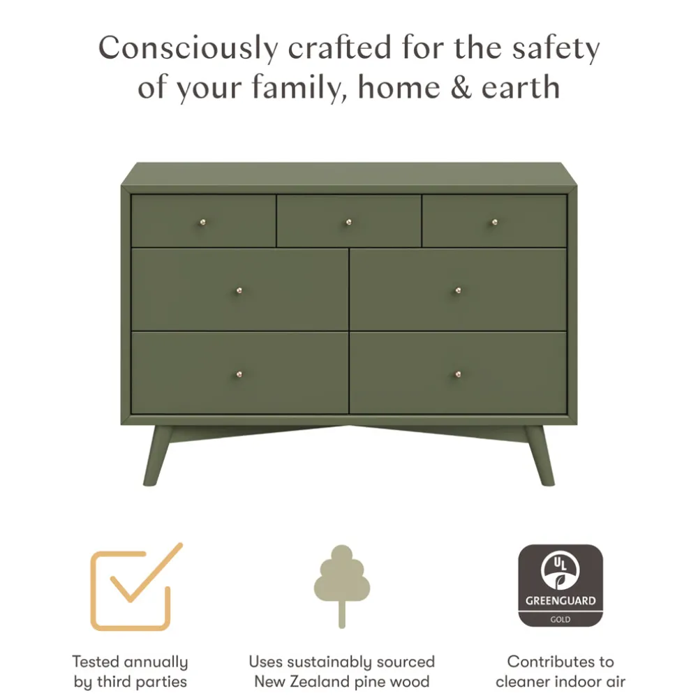 Palma 7-Drawer Assembled Double Dresser