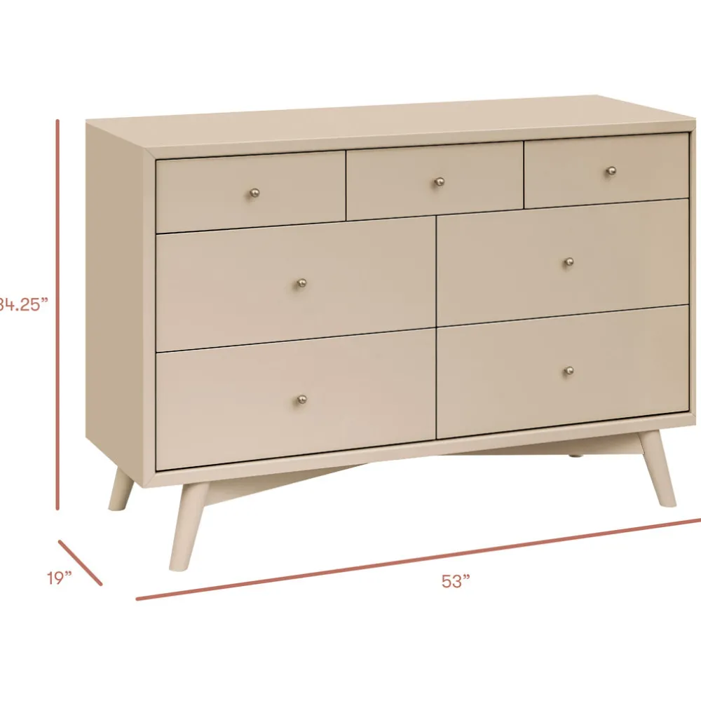 Palma 7-Drawer Assembled Double Dresser
