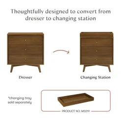 Palma 3-Drawer Compact Assembled Dresser (34")