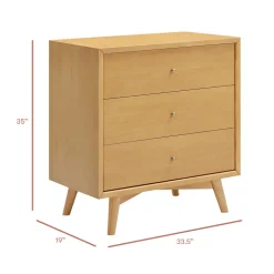 Palma 3-Drawer Compact Assembled Dresser (34