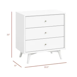 Palma 3-Drawer Compact Assembled Dresser (34