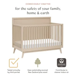 Palma 4-in-1 Convertible Crib + Toddler Bed Conversion Kit