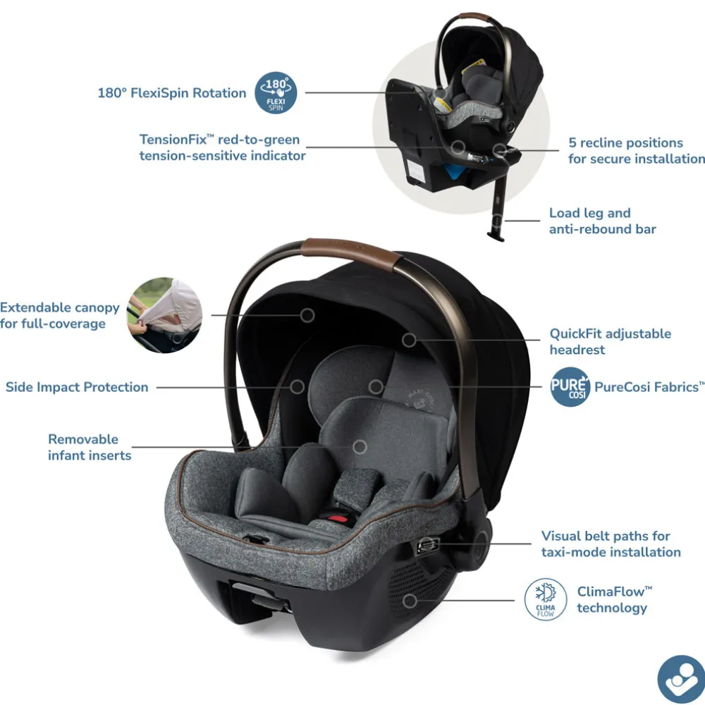 Peri 180 Rotating Infant Car Seat