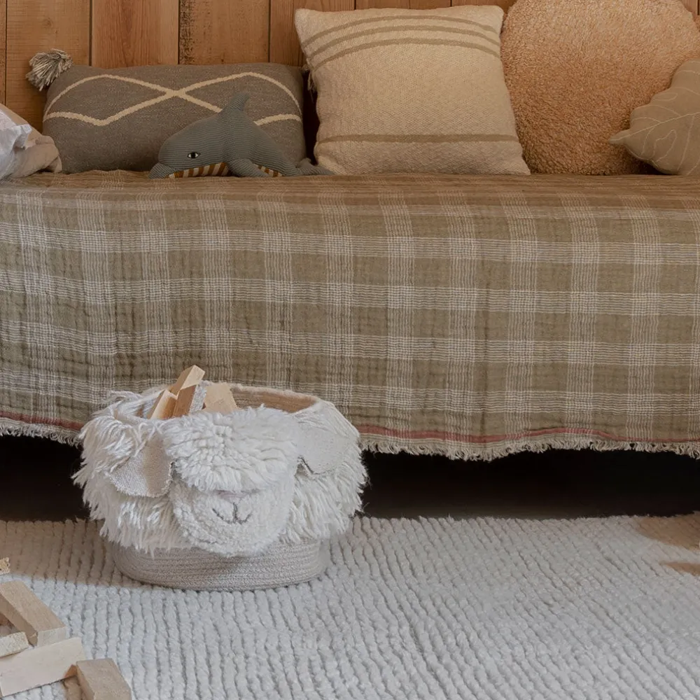 Pink Nose Sheep Woolable Basket