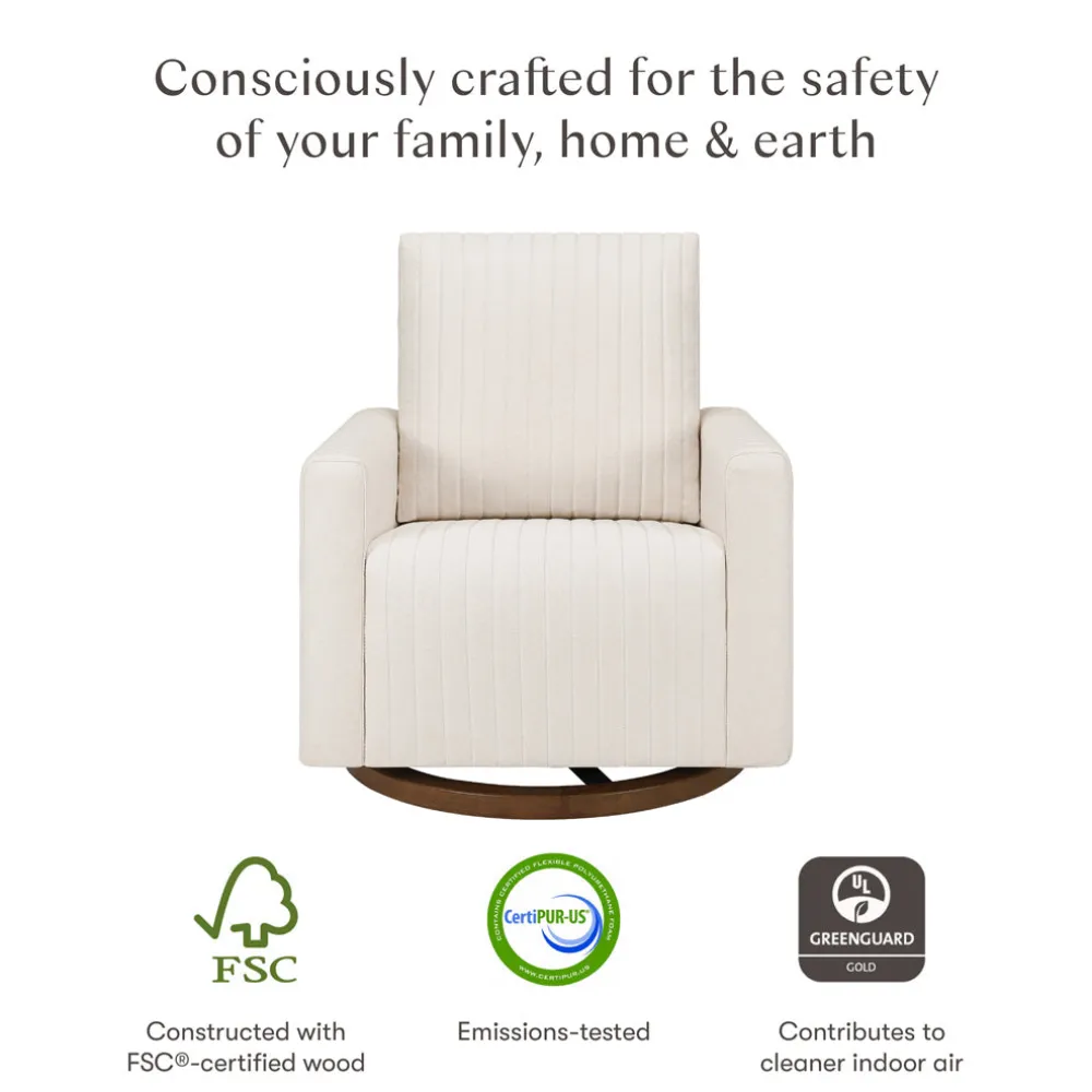 Poe Channeled Swivel Glider
