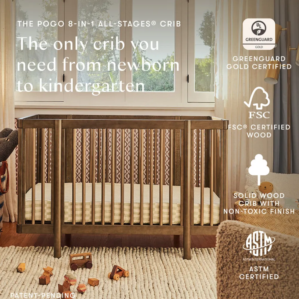 Pogo 8-in-1 Convertible Crib with All-Stages Conversion Kits