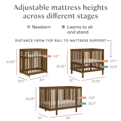 Pogo 8-in-1 Convertible Crib with All-Stages Conversion Kits
