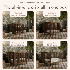 Pogo 8-in-1 Convertible Crib with All-Stages Conversion Kits