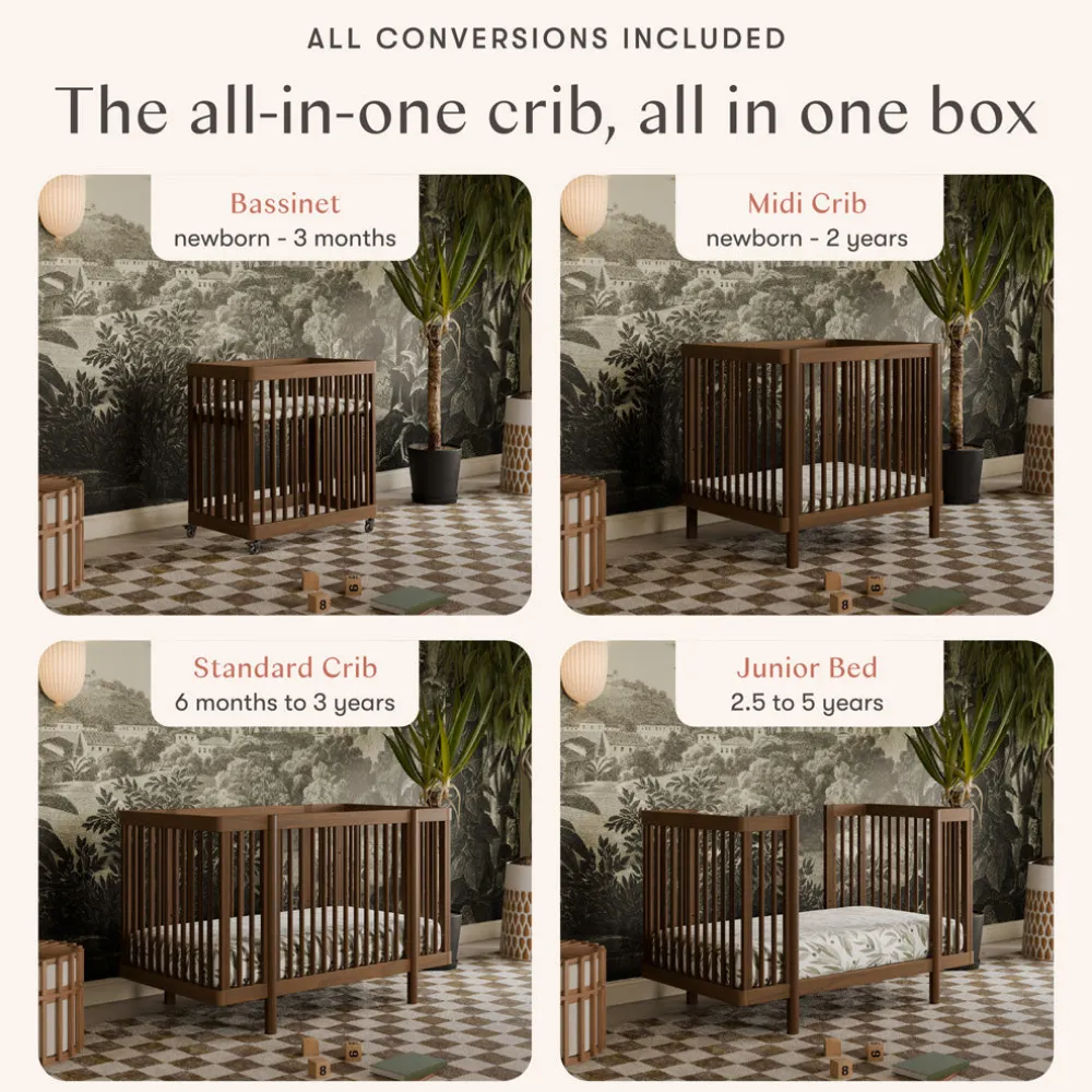 Pogo 8-in-1 Convertible Crib with All-Stages Conversion Kits