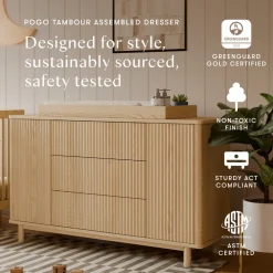 Pogo Tambour Extra Wide Assembled Dresser (58