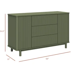 Pogo Tambour Extra Wide Assembled Dresser (58