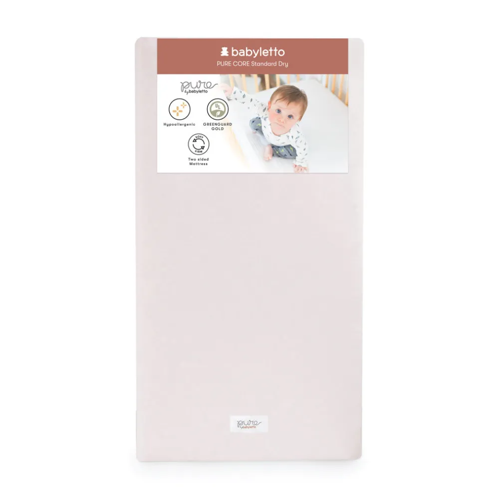 Pure Core 2-Stage Crib Mattress + Dry Waterproof Cover