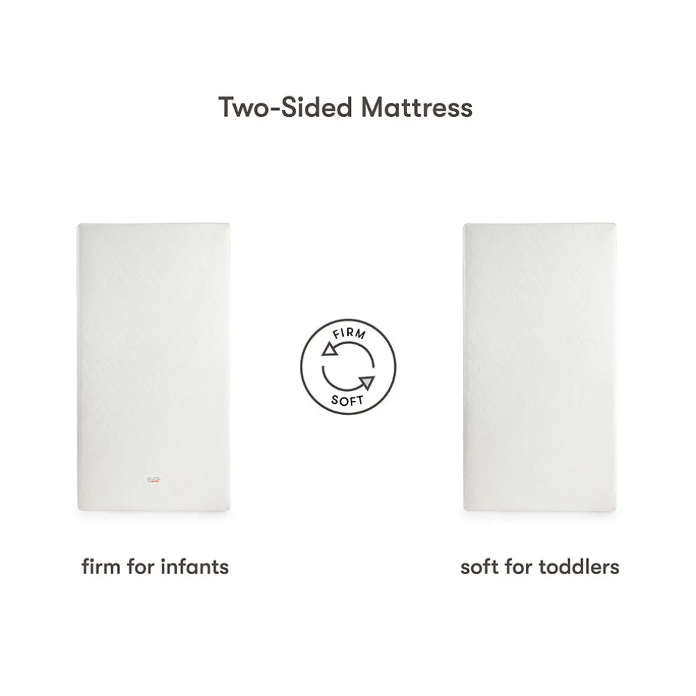 Pure Core 2-Stage Crib Mattress + Dry Waterproof Cover