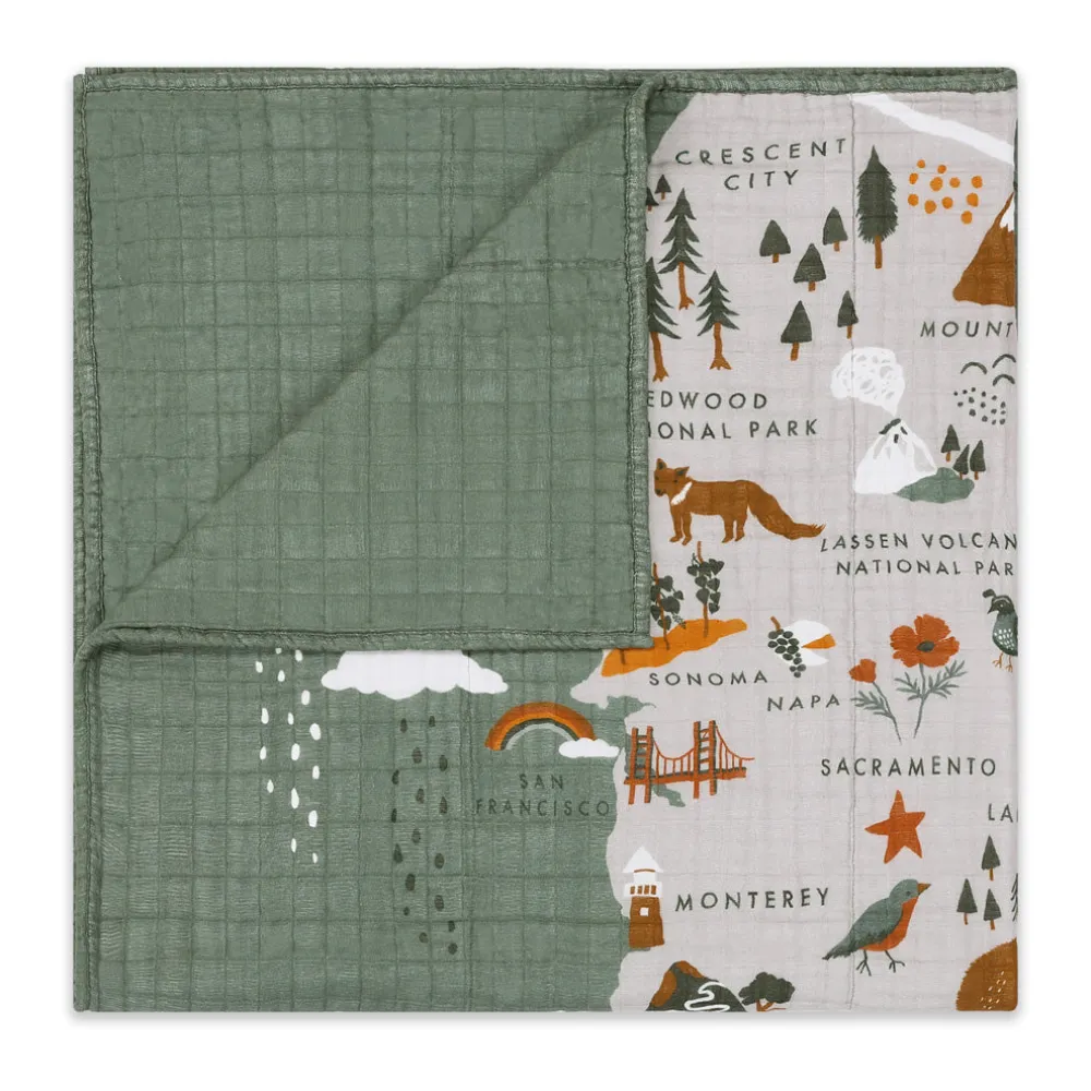 Quilt In 3-Layer GOTS Certified Organic Muslin Cotton