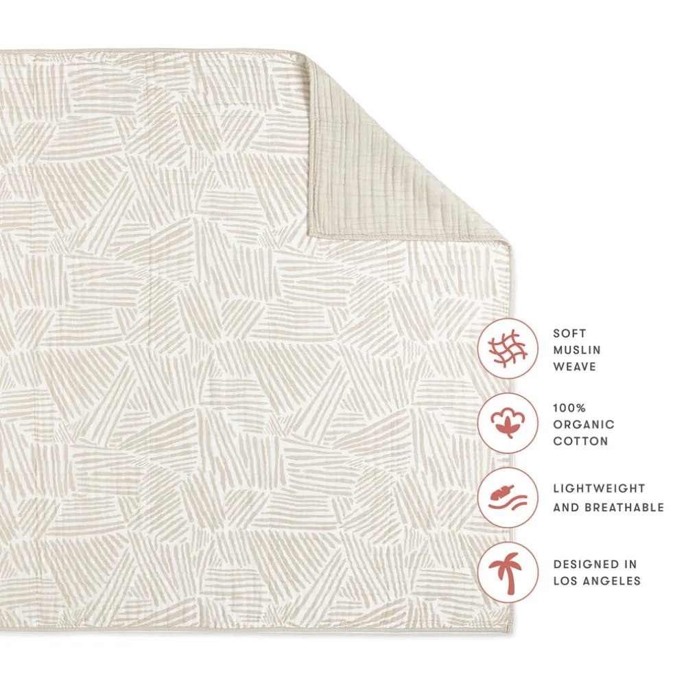 Quilt In 3-Layer GOTS Certified Organic Muslin Cotton