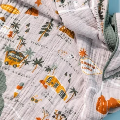 Quilt In 3-Layer GOTS Certified Organic Muslin Cotton