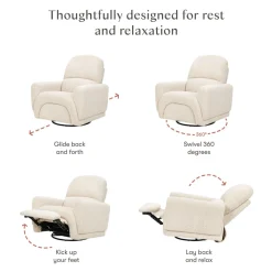 Rainbow Recliner and Swivel Glider