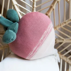 Ramona The Radish Knitted Cushion