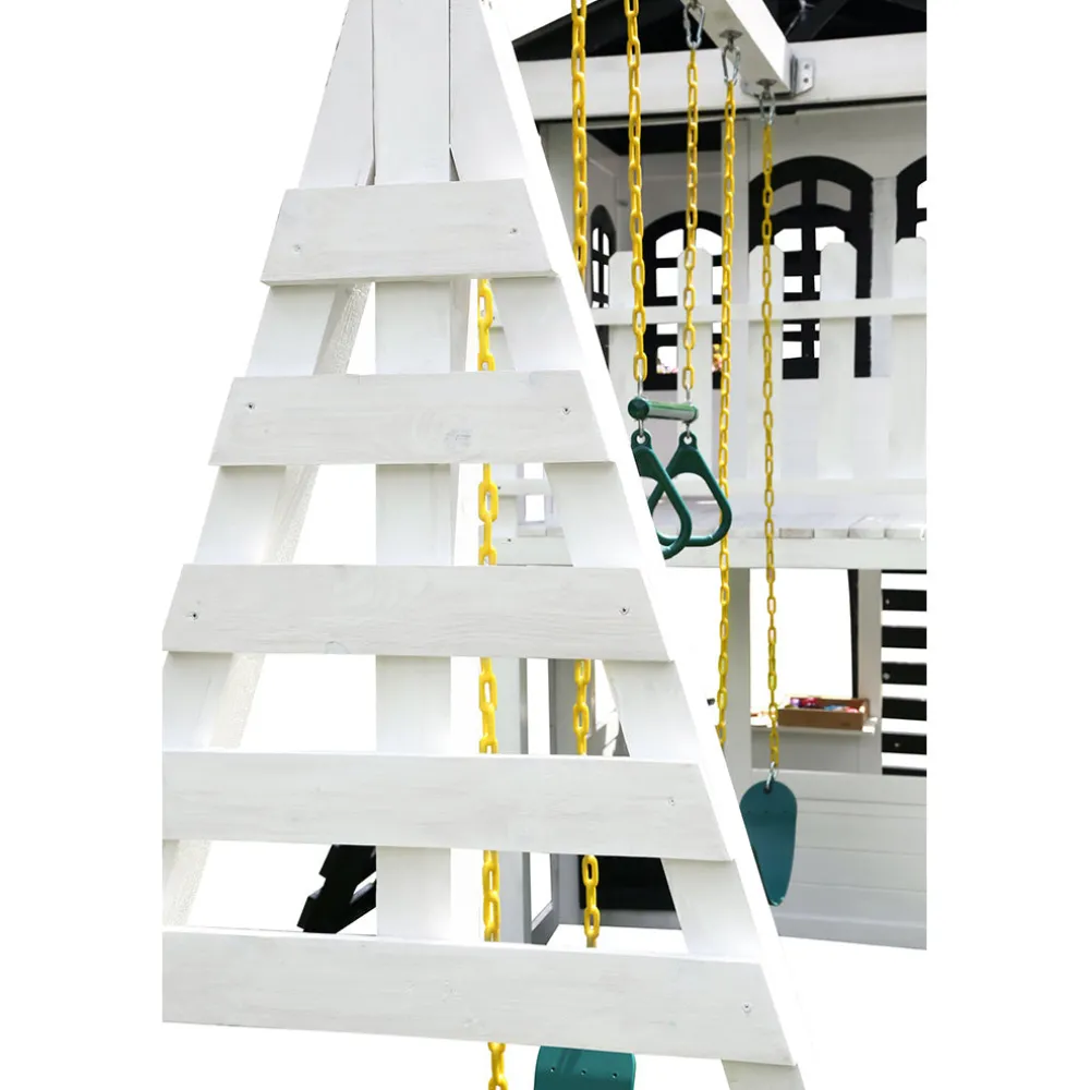 Reign Two Story Playhouse + Swing Attachment Bundle