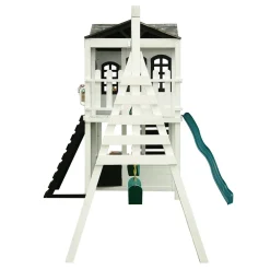 Reign Two Story Playhouse + Swing Attachment Bundle