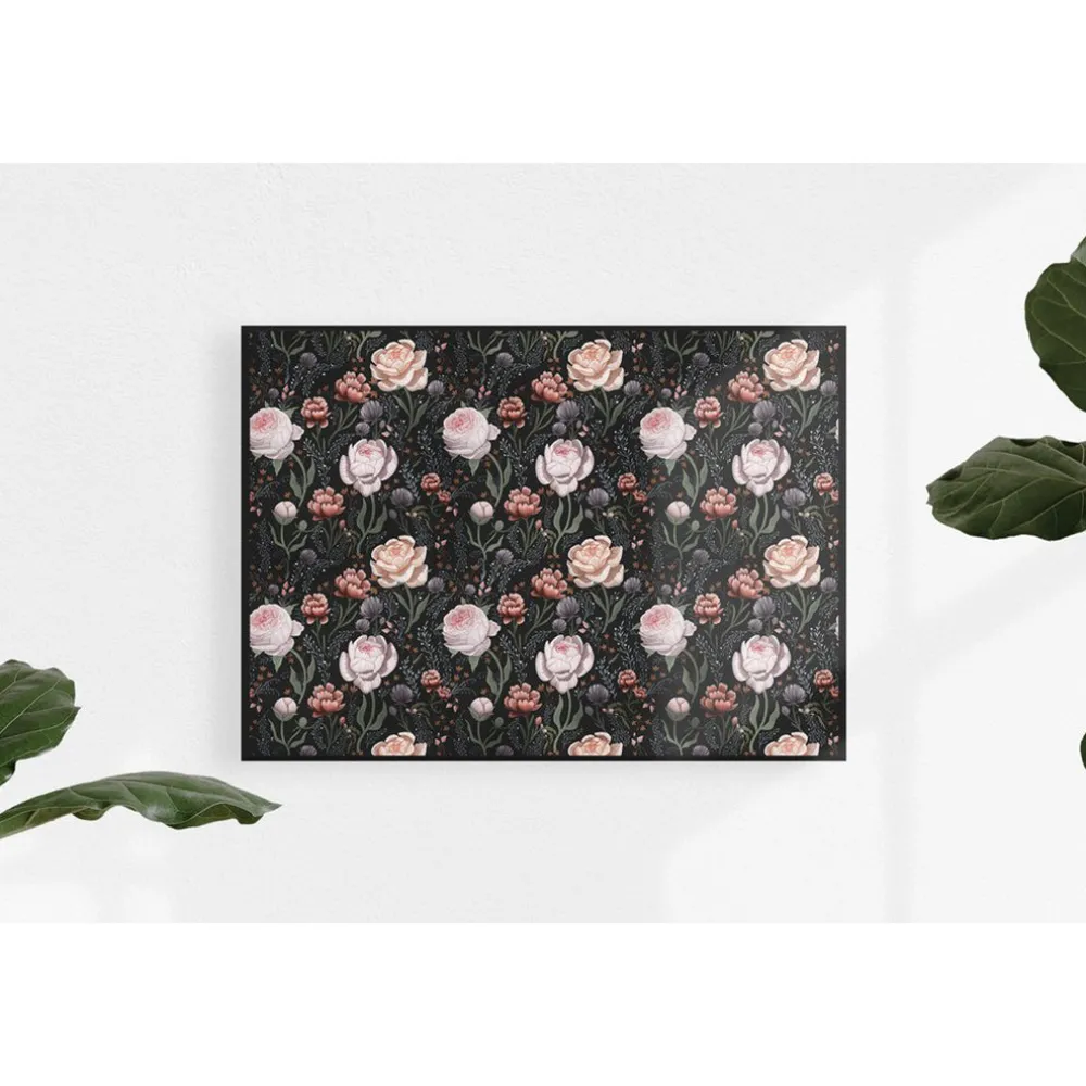 Rose le Soir Mural