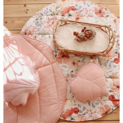 Round Cotton Mat with Pattern