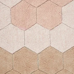 Round Honeycomb Washable Rug