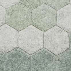 Round Honeycomb Washable Rug