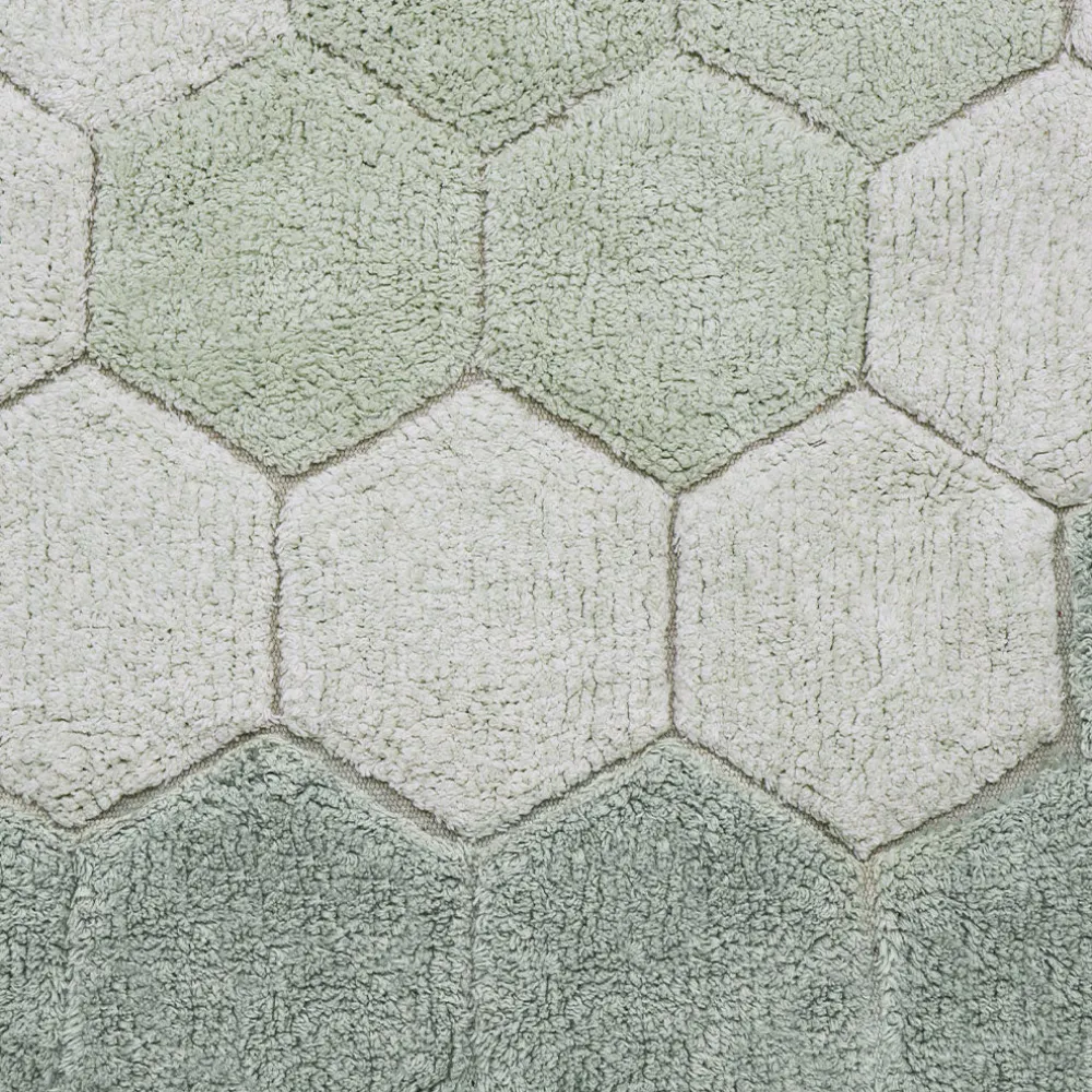 Round Honeycomb Washable Rug