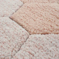 Round Honeycomb Washable Rug