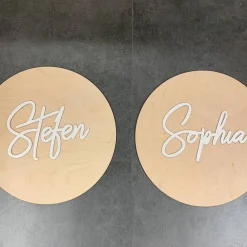 Round Nursery Name Sign