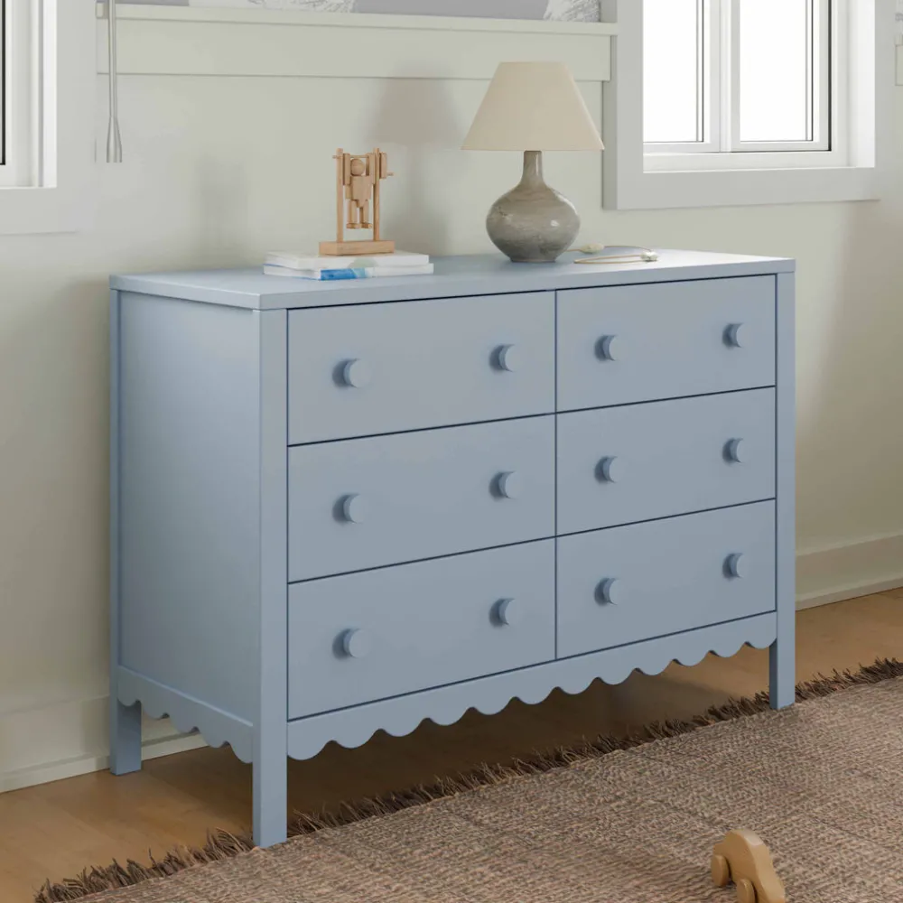 Sammy Scallop 6-Drawer Dresser
