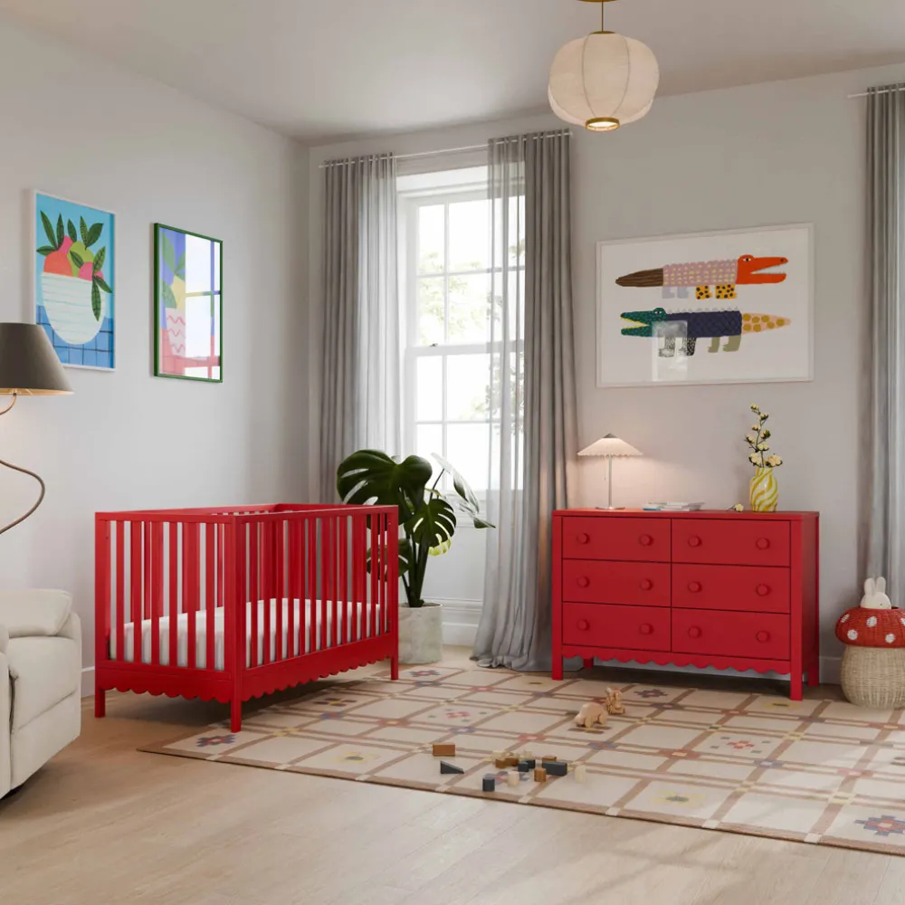 Sammy Scallop 6-Drawer Dresser