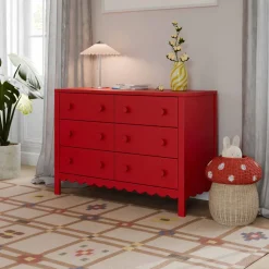 Sammy Scallop 6-Drawer Dresser