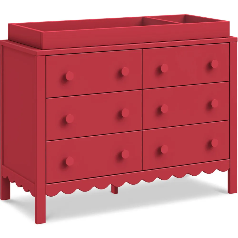 Sammy Scallop 6-Drawer Dresser