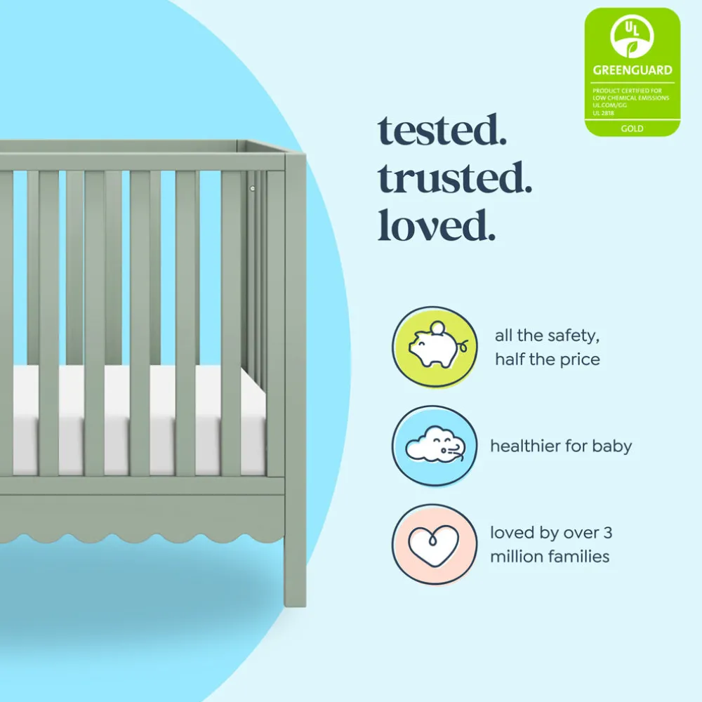 Sammy Scallop 4-in-1 Convertible Crib