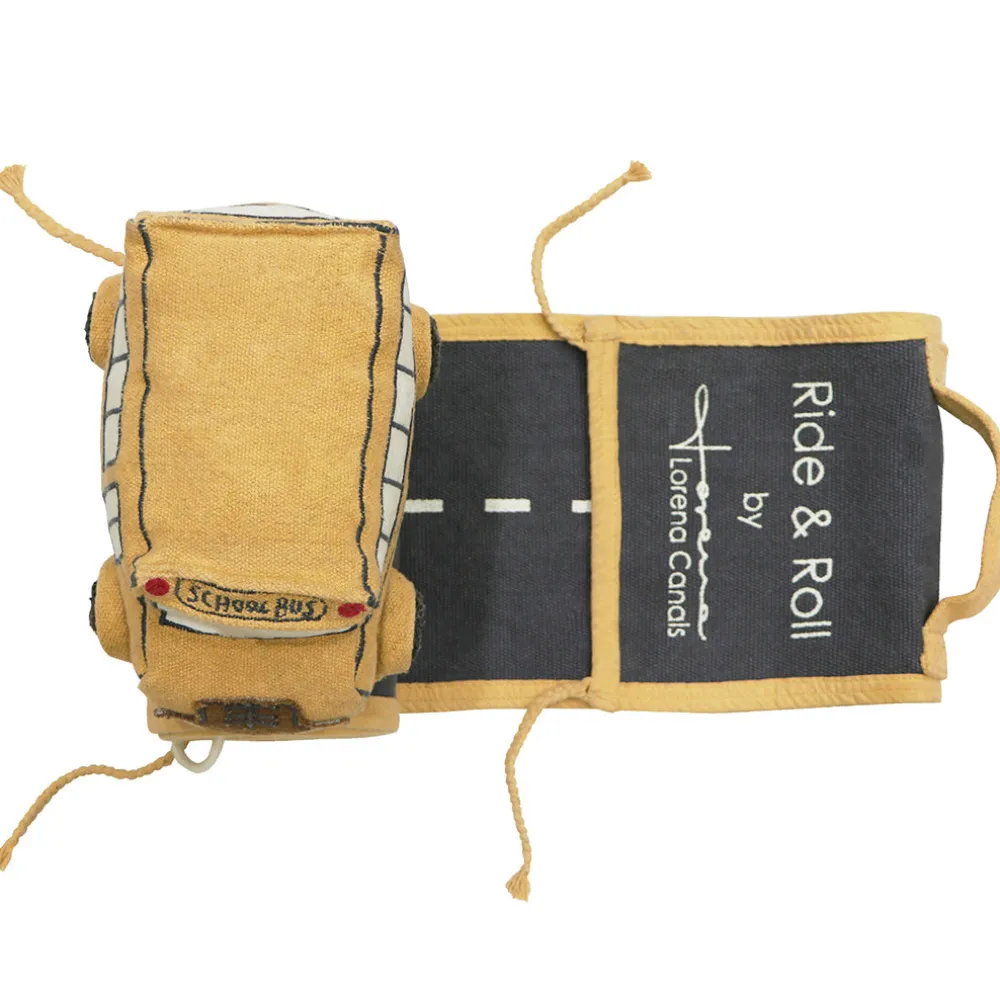 School Bus Ride & Roll Soft Toy